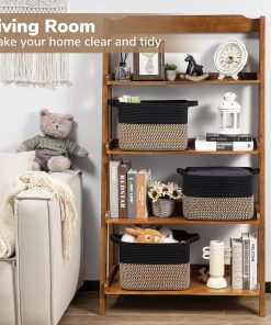 Alternative view of Goodpick Cube Storage Bins - Towel. Book. Cloth. Shoes. Closet Shelf Woven Baskets for Office. Baby Laundry. Toys. 13''x10''x9''